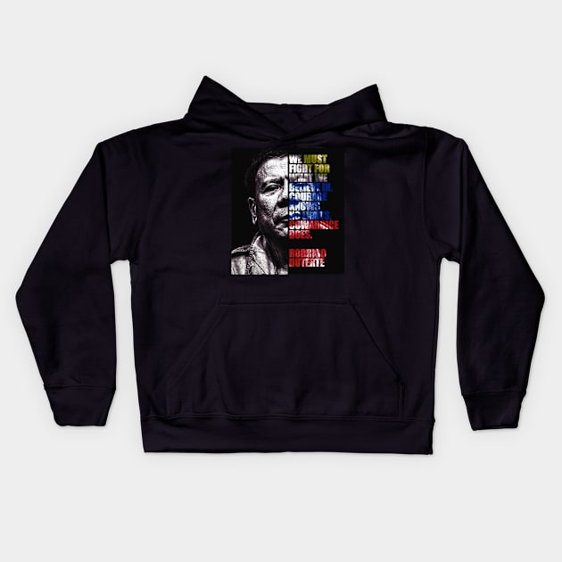 Duterte Kids Hoodie by KirkPrints